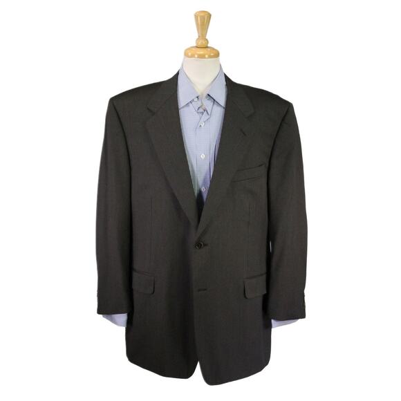 Canali Other - Canali Dark Olive Brown 2-Btn Wool Blazer Jacket Bernini Beverly Hills 48R